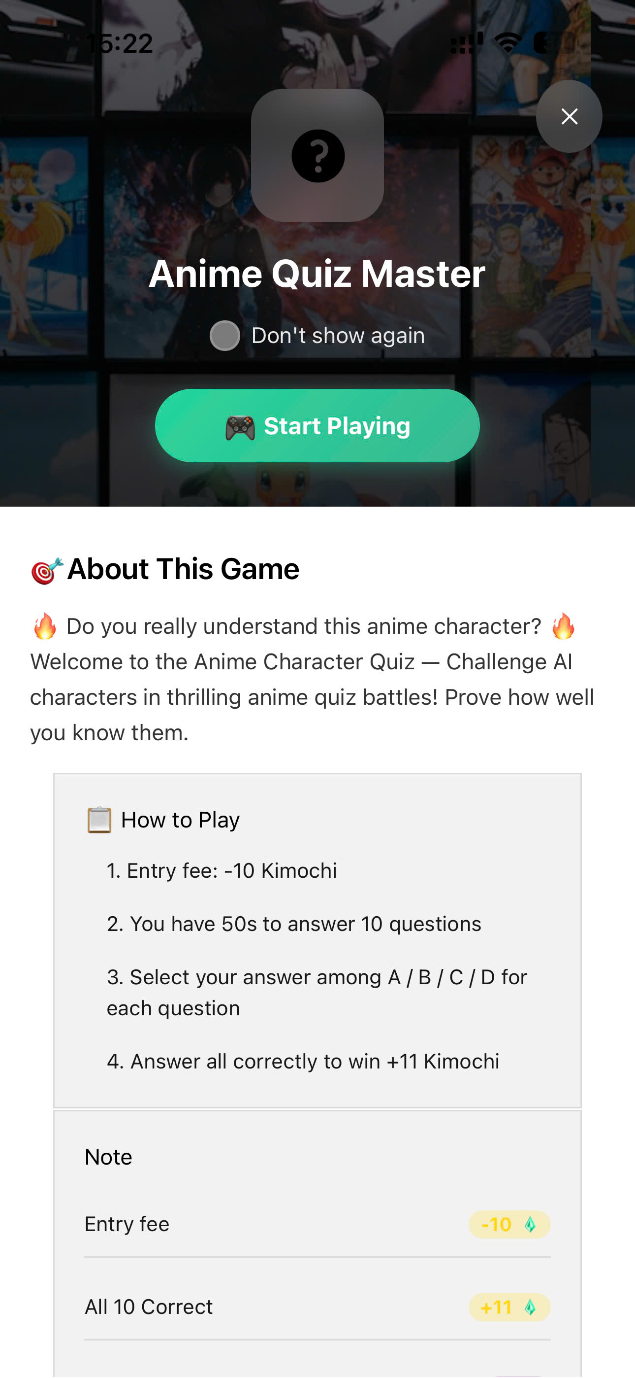 Interactive Mini-Games demo 1