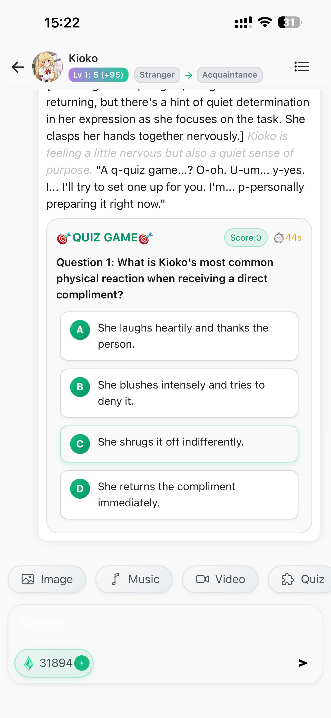 Interactive Mini-Games demo 2